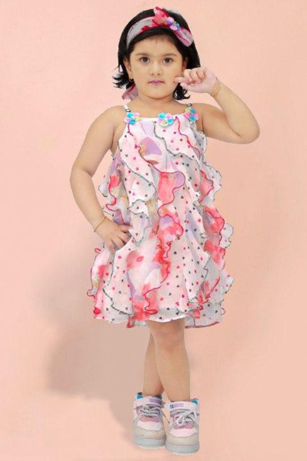 Pink Floral Baby Dress