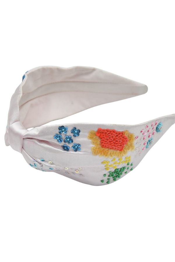 Sunshine Embroidery Knotted Headband