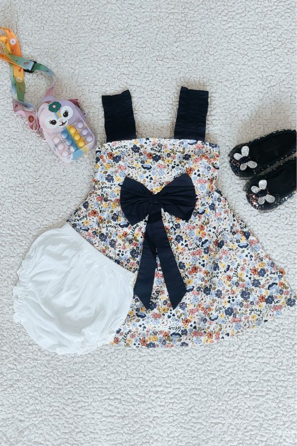 Blue Bow Summer Frock