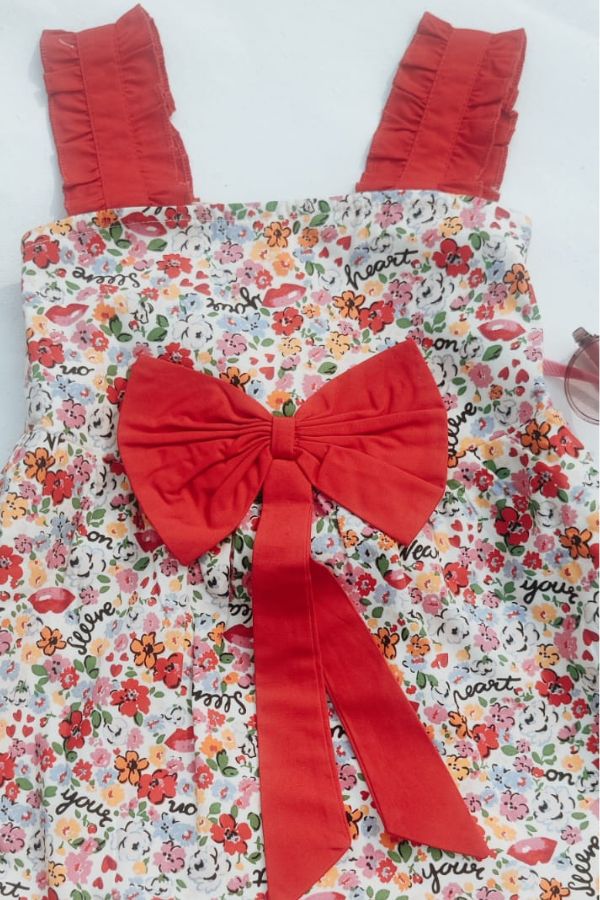 Red Bow Summer Frock