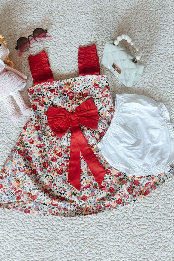 Red Bow Summer Frock