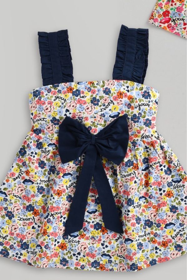 Blue Bow Summer Frock