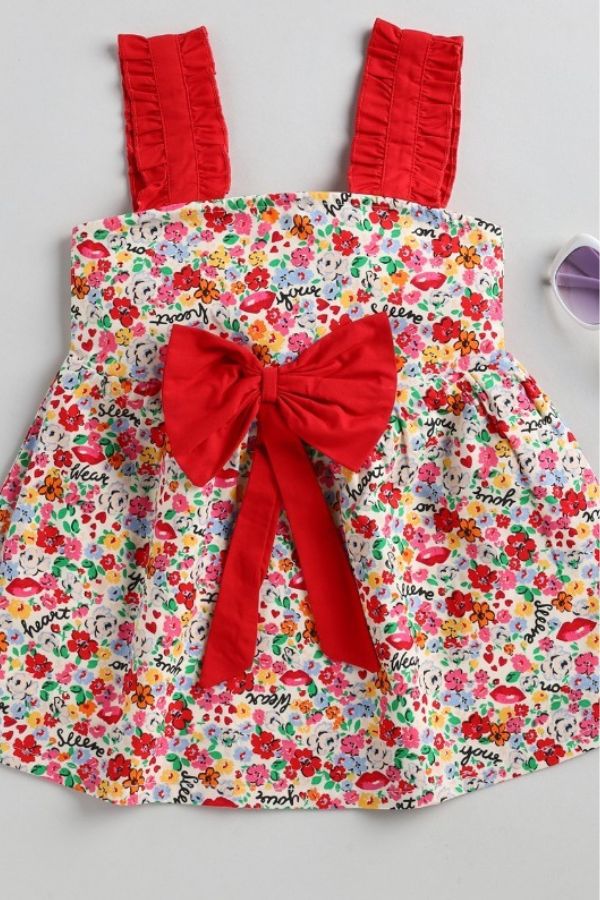 Red Bow Summer Frock