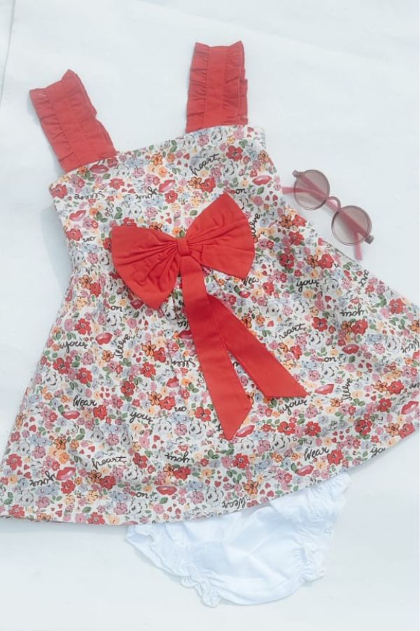 Red Bow Summer Frock